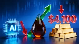Thumbnail for AI Stocks Face Renewed Pressure as Oil Prices Surge, Gold Falls Below $4,100