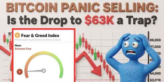 Image for article: Bitcoin Panic Selling: Is the Drop to $63K a Trap?