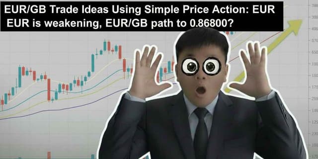 Image for article: EUR/GBP Trade Ideas Using Simple Price Action: EUR is weaking, EUR/GBP path to 0.86800?