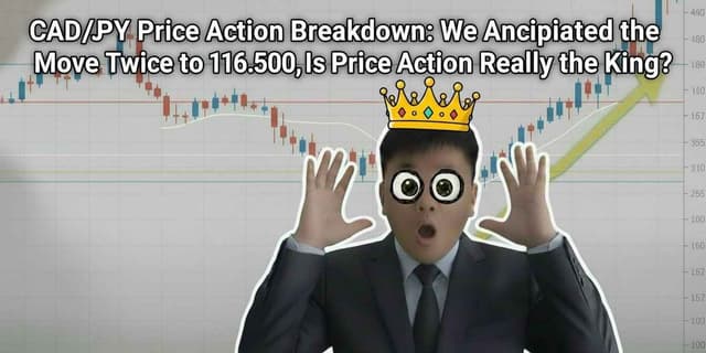 Image for article: CAD/JPY Price Action Breakdown: We Anticipated the Move Twice to 116.500, Is Price Action Really the King?